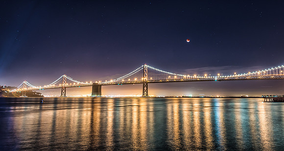San Francisco Bay Bridge at Night