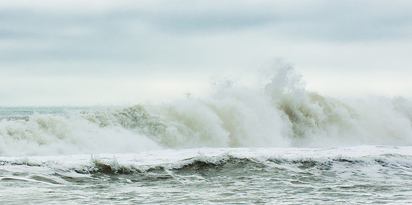 Beauty and power of the Pacific ocean, near Half Moon Bay, CA