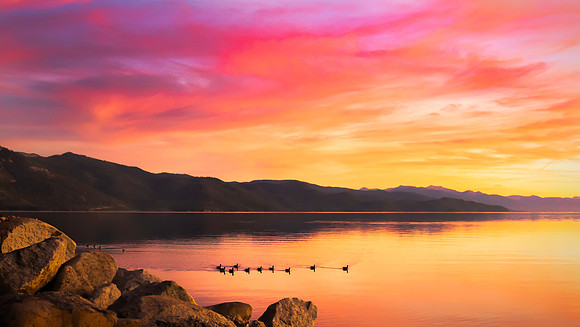 Sunset at North Lake Tahoe
